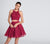 Ellie Wilde - EW21761S Two Piece Halter A-Line Cocktail Dress