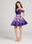 Ellie Wilde - EW21836S Two Piece Off-Shoulder A-Line Cocktail Dress In Purple and Multi-Color