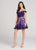Ellie Wilde - EW21837S Off-Shoulder Floral Printed A-Line Dress In Purple and Multi-Color