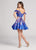 Ellie Wilde - EW21836S Two Piece Off-Shoulder A-Line Cocktail Dress In Purple and Multi-Royal