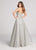Ellie Wilde - EW21847 Embroidered Plunging Halter A-Line Evening Gown