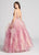 Ellie Wilde - EW21855 Ornate Plunge Tiered Organza Ballgown
