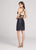 Ellie Wilde - EW21874S Two Piece Embroidered Halter Cocktail Dress In Black