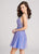 Ellie Wilde - EW21882S Beaded Lace Plunging V-Neck Cocktail Dress In Blue