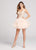 Ellie Wilde - EW21884S Plunging V Neck Ruffled A-Line Cocktail Dress In Pink