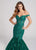 Ellie Wilde - EW21887 Embroidered Off-Shoulder Trumpet Gown In Green