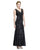 Emma Street - ES513 Beaded Taffeta Mermaid Evening Dress in Black