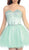 Eureka Fashion - 2337 Beaded Strapless Sweetheart A-line Dress in Green