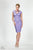 Emma Street - ES558 Mixed Beaded Neckline Cocktail Dress in Purple