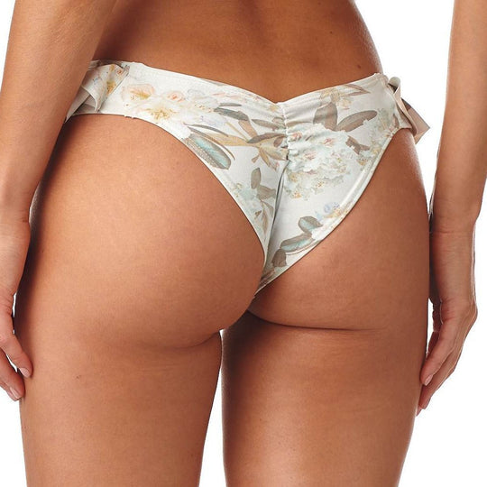 Été Floral Additional Coverage Ruffle Uno Bikini Bottom