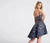 Ellie Wilde - EW21716S Strapless Jacquard Dress with Overskirt in Blue and Multi-Color