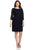 Adrianna Papell - Lace Bateau Neck Long Sleeve Dress 41864781 in Black