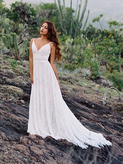 Wilderly Bride by Allure Bridals - F150 Lace A-Line Wedding Dress In White