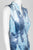T Tahari - F208J608 Printed V-neck Velvet Sheath Dress In Blue and White