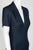 T Tahari - F50M6607 V-neck Solid Denim Sheath Dress In Blue