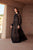 Tadashi Shoji - Embroidered Bishop Sheer Sleeves Long Dress In Black and Neutral