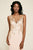 Tadashi Shoji - Embellished Illusion Neckline Sleeveless Gown In Pink and Gold