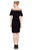 Tadashi Shoji - Flounce Off-Shoulder Pintuck Pleated Cocktail Dress In Black
