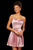 Sherri Hill - 53111 Short Bead Embellished Satin A-line Dress 53111 In Pink