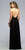 Sheer Lace Appliqued Chiffon A-Line Gown in Black