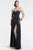 Strapless High Slit Chiffon Long Evening Gown 6428e