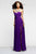 Strapless High Slit Chiffon Long Evening Gown 6428e