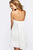 Faviana - 7075a Strapless Sweetheart Chiffon Short Cocktail Dress in White