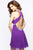 7214 Ruched Halter A-line Dress