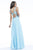 Divine Ruched Chiffon Dress with Embellished Straps 7336