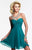 Ruched Sweetheart Babydoll Cocktail Dress 7420