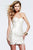 Exquisite  Leather Cocktail Dress with Geometric Patchwork 7570