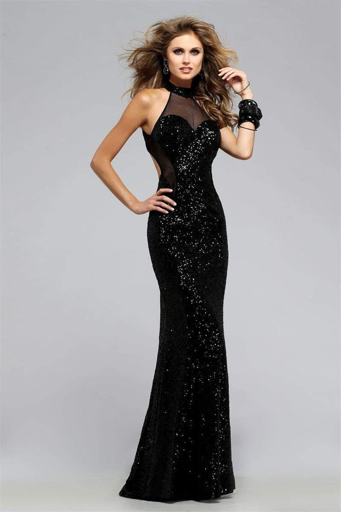 Bewitching Fully Sequined Evening Gown 7707