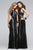 7708 Sequin Scoop Neck Evening Dress