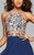 7716 Chiffon Two-Piece Prom Dress with Lace Applique