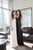 7717 V- neck Prom Dress with Lace and Beading Detail