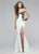 Lace Appliqued Sweetheart Neoprene Evening Gown 7724