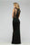 Illusion Cut-out Neoprene Long Evening Gown 7791