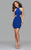 7855 Short Jersey High Neck Cocktail Dress