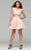 7865 Off-Shoulder Two Piece Dress with  Rhinestone Beading