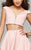 7865 Off-Shoulder Two Piece Dress with  Rhinestone Beading