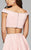 7865 Off-Shoulder Two Piece Dress with  Rhinestone Beading