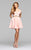 7865 Off-Shoulder Two Piece Dress with  Rhinestone Beading