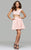 7865 Off-Shoulder Two Piece Dress with  Rhinestone Beading
