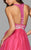 7872 Short Tulle Cocktail Dress with Beaded Bodice