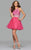 7872 Short Tulle Cocktail Dress with Beaded Bodice