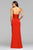 Classic Strapless Sweetheart Satin Gown with Side Drapes 7891E