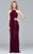 7917 Long jersey dress with halter neck