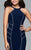 7917 Long jersey dress with halter neck