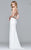 7924 Jersey dress with beaded bodice