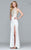 7924 Jersey dress with beaded bodice